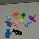 JOYIN 12 Pcs 3D Printed Ocean Animals Set, Mini Animals 3D Printed Toys - Cute Articulated Flexible Figurines Fidget Toys for Party Favors Birthday Gifts Desk Pets Office Home Decor