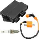 EATAKWARD 3GD-85540-40-00 CDI Box Ignition Coil Spark Plug, Replacement for Yamaha Warrior 350 YFM350X 1997-2001, Replaces 3GD-85540-40-00 3NS-82370-00-00