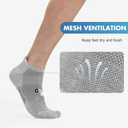 BAMBOO COOL Men's Ankle Socks Moisture Wicking Breathable Odor Control Athletic Cushioned Running Socks Arch Support 8 Pack