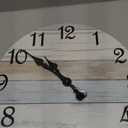 CHYLIN Wall Clock, Silent Non Ticking Battery Operated, Rustic Coastal Country Clock Decorative for Bathroom Kitchen Bedroom 8