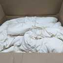 Twin Comforter Set for Girls, Boho Pintuck Bedding Comforter Sets, 4 Pieces Ruffles Jacquard Embroidery Twin Bedding Sets with Comforter, Fitted Sheet, Flat Sheet and Pillowcase, Beige