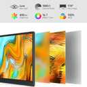 ForHelp 14 Inch Portable Monitor FHD1200P Ultra-Slim for Laptop Monitor, USB-C&HDMI Plug&Play,100% SRGB,Dual Speakers Extender Display. Built-in Stand,for Laptop,PC Phone Xbox PS4/5