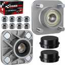 2PCS Golf Cart Front Wheel Hub Assembly for Yamaha G2 G8 G9 G14 G16 G19 G22 G29 Drive, Yamaha Wheel Bearing Hubs kit, OEM# JG5-WF511-10-00 JG5-WF511-00