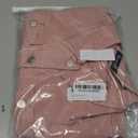 Allegra K Women's Denim Jackets 2026 Spring Casual Button Down Long Sleeves Cropped Jean Jacket (Medium), Pink