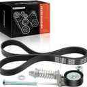 A-Premium Engine Serpentine Belt Drive Kit with Tensioner & Bolt Compatible with Chevrolet Trax, Sonic 2013-2018 & Buick Encore 2013-2018 - DOHC Turbocharged L4 1.4L