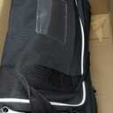 TSA Airline Approved Large Pet Travel Carrier,4 Sides Expandable with 2 Mesh Pockets,3 Entry, Soft Sided Collapsible Dog Carrier for 2 Cats,Kittens,Puppies,Dog, X-Large, Black & White