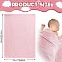 Frienda 4 Pcs Baby Fuzzy Blanket Fluffy Baby Blanket for Boys Girls Soft Warm Infant Newborn Toddler Receiving Nursery Bed Supplies, 32 x 24 Inch(Pink Color)