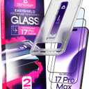 Defenslim for iPhone 17 Pro Max Screen Protector (2Pack), Easy Auto-Align Install Kit, 6.9" Tempered Glass, 9H Hardness, Ultra HD Clear, Case Friendly, EasyShield