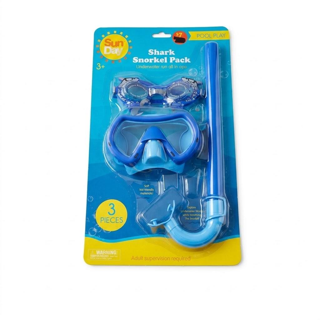 Shark Snorkel Pack 3 Pieces. Age 3+