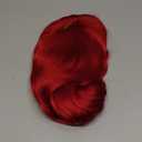 QD-Tizer Red Wig with Bangs Long Wavy Curly Hair Wigs for Women Loose Curly Heat Resistant Synthetic Fiber Wigs for Daily Party Use