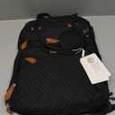 BabbleRoo Extra Large Diaper Bag Backpack, Expandable Baby Bag with Up to 50% More Capacity - Travel Essentials Baby Bag Tote with Changing Pad, Stroller Straps & Pacifier Case - Unisex, Black