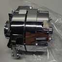 ROADFAR New Alternator High Output 100 AMP Chrome 1 Wire Replacement for Self Exciting Street Rod GM 305 350 BBC SBC 12V CW IR/EF 1100125 ADR0335-C 40012395 7127-SE105C 7127SECN100A