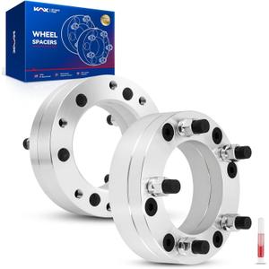 KAX 6x5.5 to 5x5.5 Wheel Adapters,2 inch 6 Lug to 5 Lug Wheel Adapters (Changes Bolt Pattern) fit for Silverado 1500, Sierra 1500, Tahoe, Suburban 1500, Yukon, with M14x1.5 Studs 108mm Hub Bore,2Pcs