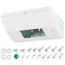 GFCI Under Cabinet Outlet Box, Under Cabinet Electrical Outlets, Increased Wiring Space, Easy to Install, Heavy Duty Metal Structure, Comply with NEC Standards, Keep Tile Backsplash Tidy, GFCI Fit Box