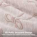 Bedsure Pink Twin XL/Twin Comforter Set for Girls, GentleSoft 2 Pieces Bow Comforter with 1 Pillow Sham, Twin Size Bedding Sets for Girls Pink Room Decor Aesthetic Bedroom Decor, 68x88 Inches