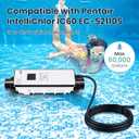 IC60 Salt Cell Saltwater Chlorine Generator,Replacement Cell Fit for Pentair IntelliChlor IC60,EC-521105 521105 Power Center,Salt Chlorinator System for Inground Pools up to 60,000 Gallons
