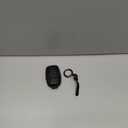 Tukellen for Toyota Key Fob Cover Leather Case Compatible with 2025-2026 Camey 4Runner 2019-2026 Land Cruiser,2021-2026 Venza, Highlander Hilux,2023-2026 Tundra,Corolla 4/5 Buttons-Black(Red line)