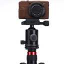 G7X / G7X Mark II Camera Silicone Case, Ultra Thin Lightweight Rubber Soft Silicone Case Bag Cover for Canon PowerShot G7X / G7X Mark II with Microfiber Cloth - Coffee