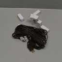 Macarrie 6 Pack Accessory Cord with One LED Light Bulb 6 ft Christmas Village Single Light Bulb Cord with On/Off Switch Plugs Lamp Replacement for Village House Craft Decorations, Brown