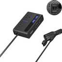 200W Car Power Inverter, TESSAN 12V DC to 110V AC Converter with 2 AC Outlets and 6 USB Ports with 65W USB-C, Car Charger Adapter PD/QC 3.0 Fast Charging, Car-Essentials for Camping, Road Trip, Black