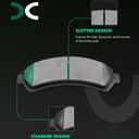 SCITOO Ceramic Brake Pads Stes Front Fit For Chevy Blazer 97-05,For Chevy S10 Pickup 98-04[4WD],For GMC Jimmy 98-05,For GMC Sonoma 98-04[4WD],For Isuzu Hombre 98-00[4WD],For Oldsmobile Bravada 97-01