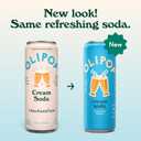 OLIPOP 6g Fiber Prebiotic Soda, Cream Soda, 12 fl oz, 12Pack Skinny | Shelf Stable Prebiotic Soda (Skinny), 6g Fiber, 2g Sugar, Digestive Health Support, Prebiotics & Botanicals, Gluten Free
