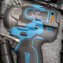 500 N.m Brushless Impact Wrench with Small Wrench, Waist Hook, 7 Sockets, 6 Scredrivers and 6 Drill Bits 3500 RPM Heavy Duty Impact Drill for Cars, RV, Truck,Home Furniture and DIY Projects