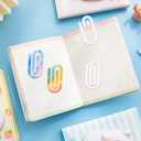 16 Pcs Sublimation Blanks Paper Clips,4 x 2 Inch Jumbo Acrylic Sublimation Paperclips for DIY Thermal Transfer Designs,Gifts,Home,Office,School Crafts Supplies