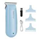 SweetLF Hair Clippers, Silent Cordless Hair Trimmer, Mini Hair Cutting Kit with 3 Guide Combs, USB Rechargeable, Portable, Blue