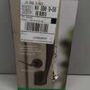 Kwikset Prescott Front Door Handle No Lock, Entry Handleset Exterior with Interior Reversible Handed Lever, Non-Locking, Venetian Bronze, Deadbolt Not Included, with Microban Protection