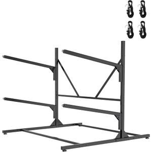 Kayak Storage Rack, Heavy Duty Freestanding Kayak Rack for Garage and Outdoor Storage, Kayak Stand Adjustable for Kayak, Canoe, Surfboard and Paddle Board, 2-Layer