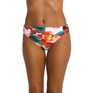 La Blanca Women's Banded Hipster Bikini Swimsuit Bottom, Multi/ / Floral Rhythm, 10