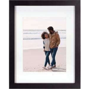 Malden International Designs 8x10 11x14 Black Matted Picture Frame