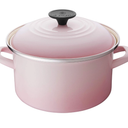 Le Creuset Enamel on Steel Traditional Petite Stockpot, 3.8qt., Satin Pink
