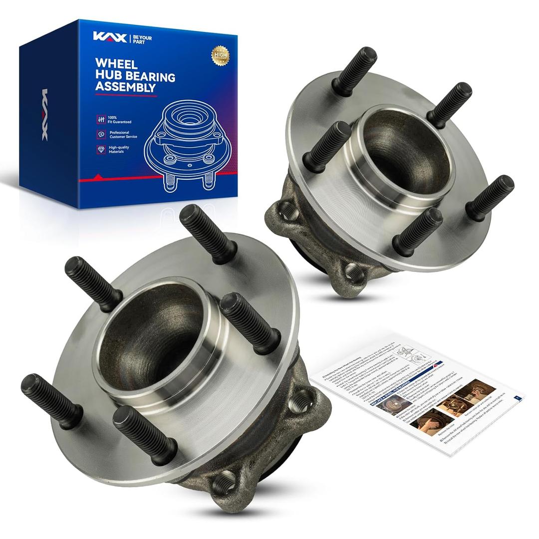 KAX 512519 Pair Rear Wheel Bearing Compatible with 2013-2020 Mazda CX-5 FWD, 2014-2020 Mazda 6,5 Lugs