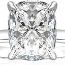 925 Sterling Silver Engagement Rings for Women Cushion Cut Cubic Zirconia Wedding Promise Rings for Her Size 6