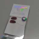 BTArtbox Press On Nails Almond - Lamp-Curable Dark Red Medium Press On Nails with Glue for Women, Semi-Transparent Soft Gel Glue On Nails in 15 Sizes - 30 Stick On Nails Kit, Blackout