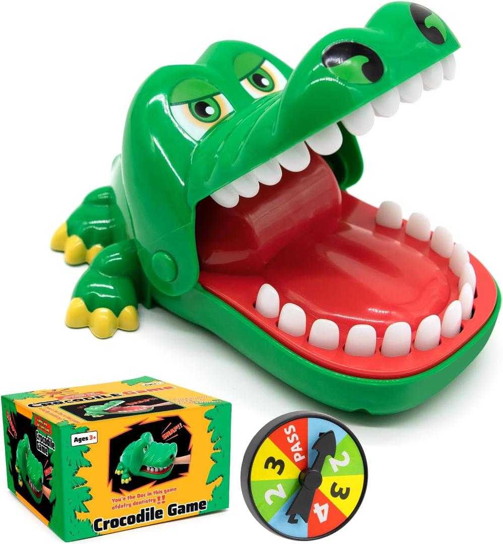Upgraded Crocodile Teeth Dentist Game For Kids, Alligator Push Teeth Down, Funny Board Game