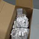 PREXTEX 300 Count Clear Christmas Tree Lights with White Wire - 60 ft Warm White Incandescent Lights for Indoor or Outdoor Use - Holiday String Light for Christmas Trees, Patios, Fences, and More