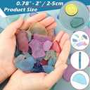 Jetec Sea Glass for Crafts Seaglass Pieces Decor Flat Frosted Sea Glass Vase Filler Crushed for Beach Wedding Party Decor Home Aquarium DIY Art Craft Supplies(Multicolor)