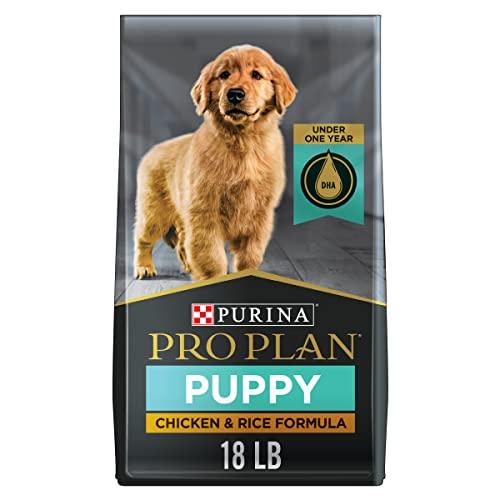Purina Pro Plan High Protein Dry Puppy Food, Chicken and Rice Formula - 18 lb. Bag EXP: 01:2027
