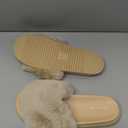 Ankis Black Pink Grey Camel Fur Slides-Cute Chic Versatile Pretty Soft Platform Slides, Open Toe, Non-slip Womens House Fluffy Slippers, Fuzzy Slippers for Women Indoor Outdoor, All Seasons (9)