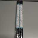 Blackout Window Film, Window Privacy Film Frosted Faux 3D Floral Decorative Static Cling Heat Blocking Window Tint, Black, 17.5" x 78.7"