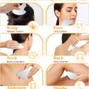 Gua Sha Acupuncture Pen Stainless Steel Face Massager Acupressure Needle Tool Manual Reflexology Tools Easy to Use Full Body Deep Tissue (Silver)