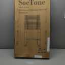 Telescoping Ladder, SocTone 12.5 FT Aluminum Lightweight Extension Ladder with 2 Triangle Stabilizers, Heavy Duty 330lbs Max Capacity, Multi-Purpose Collapsible Ladder for RV or Outdoor Work