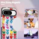Toycamp for Pixel 9 Pro/Pixel 9 Case - Compatible with MagSafe Women Girls Cute Phone Cover Magnetic with Shockproof Protective Girly Pretty Designer for Google 9 Pro/Pixel 9 Cases, Heart