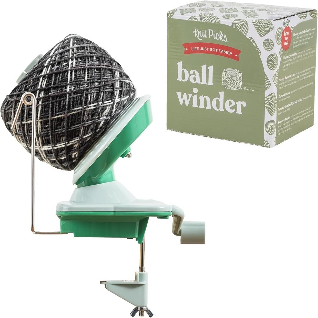 Knit Picks Yarn Ball Winder for Knitting and Crocheting (Green)