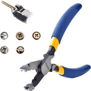 Multi-Function Screw Extractor Pliers, Non-Slip Screw Removal Tool, Extracts Stripped, Broken, Rusted Screws, Screw Pliers for Tightening, Loosening and Gripping Nuts and BoltsWire pliers