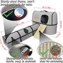 Pet 4-in-1 Cat Tunnel, Carrier, House & Scratcher – Detachable and Combinable – Indoor Beds, Outdoor Use, Cat Toys & Furniture (Gray)