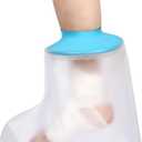 TPU Waterproof Foot Cast Cover for Shower Bath, Adult Foot Cast Protector,Reusable Cast Sleeve for Broken Surgery Foot & Ankle, Burns, Wounds
